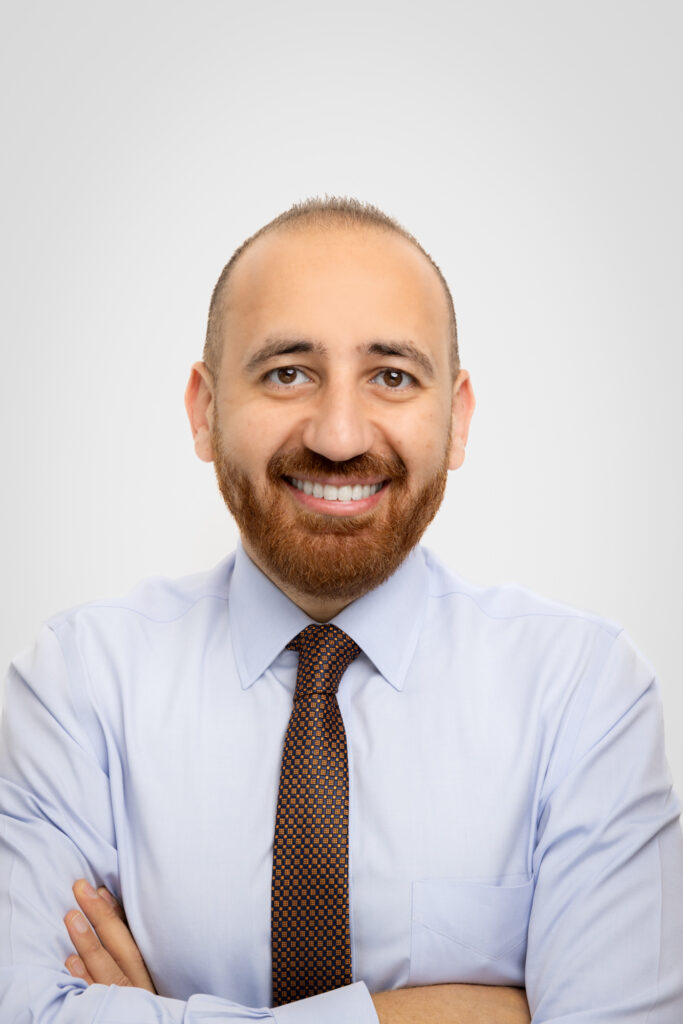 Orthodontist, Dr. Moataz Elmahdy, or Dr. Taz, smiling for a picture.